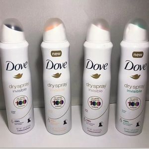 4 dove dry spray invisible 3.8oz different sense